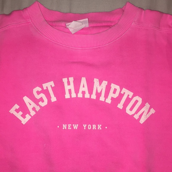Pink East Hampton Kids Crewneck sweatshirt size LG - Picture 2 of 4